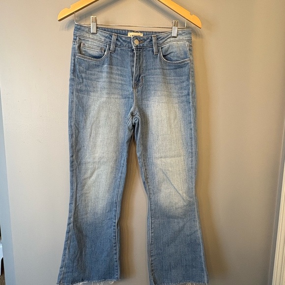 L'AGENCE Sofia Light Blue High Rise Cropped Flare Jeans size 25 - Picture 8 of 16
